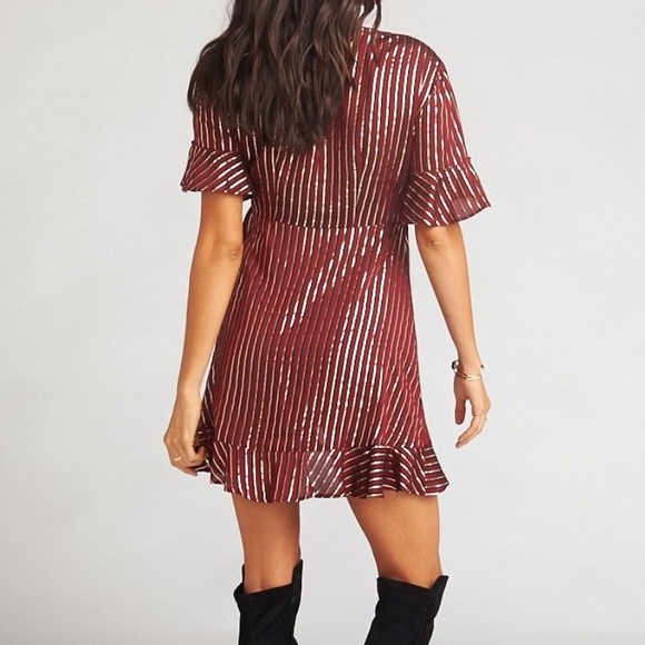 Show me your mumu Leslie Mini Wrap Dress - Picture 4 of 4